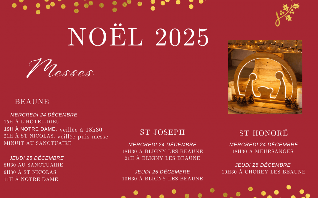 Noël 2025 : horaires des messes